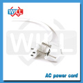 Cordon d'alimentation VDE CE 250V 10A 16A 3 pin blanc européen